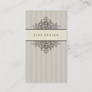 ELEGANTE VINTAGE hübsche schöne Renaissance Visitenkarte