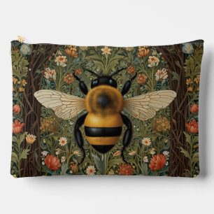 Elegante, Vintage Hummeln, botanische Blumenkunst Zubehörtasche