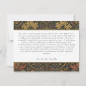 Elegante Vintage Hütte Botanische Hochzeit im Herb Dankeskarte (Rückseite)