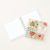 Elegante Vintage Illustrationen Scrapbook-Textur Notizblock (Innenseite)