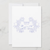 Elegante Vintage islamische Hochzeit Einladung (Rückseite)