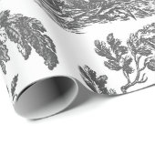 Elegante Vintage-Jagdpferde und Hunde Geschenkpapier (Rolleneckpunkt)