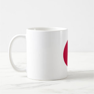 Elegante Vintage japanische Flagge abgedeckt Kaffeetasse