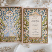 Elegante Vintage Jugendstil Einladung