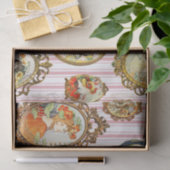 Elegante Vintage Jugendstil-Girls-Blume Seidenpapier (Geschenk)