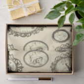 Elegante Vintage Jugendstil-Girls-Blume Seidenpapier (Geschenk)