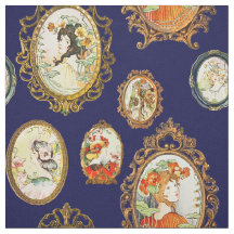 Elegante Vintage Jugendstil-Girls-Blume