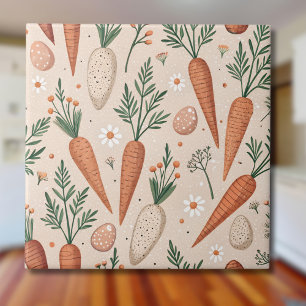 Elegante Vintage-Karotten mit Blüten und kleinen E Fliese