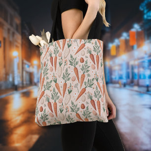 Elegante Vintage-Karotten mit Blüten und kleinen E Tasche