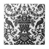 Elegante, Vintage Keramik Fliese (Vorderseite)