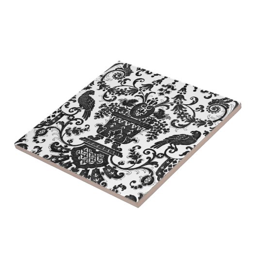 Elegante, Vintage Keramik Fliese (Seite)