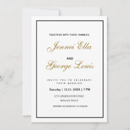 Elegante Vintage klassische Einladung