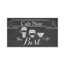 Elegante Vintage-Kreide-Café-Pub-Bar-Coffee-Karte