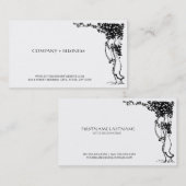 Elegante Vintage Kunst Schöne Visitenkarte Blätter (Vorne/Hinten)