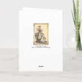 Elegante Vintage Lady Karte (Rückseite)