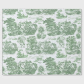 Elegante Vintage Landschaft Geschenkpapier (Flach)