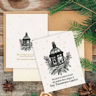 Elegante Vintage Laterne Weihnachten Geschäft