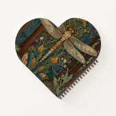 Elegante Vintage Libelle Art boho chic botanisch Notizblock (Rückseite)