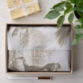 Elegante Vintage Liebe Seidenpapier (Geschenk)