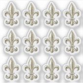 Elegante Vintage Lilie Einladung Aufkleber (Vorderseite)