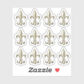 Elegante Vintage Lilie Einladung Aufkleber (Blatt)