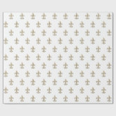 Elegante Vintage Lilie Geschenkpapier (Flach)