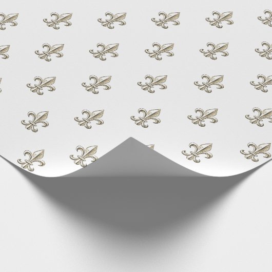 Elegante Vintage Lilie Geschenkpapier (Ecke)