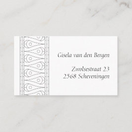 Elegante Vintage Linie Art: Visitenkarte