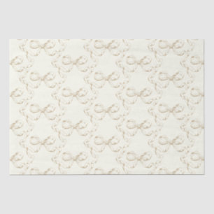 Elegante Vintage-Mädchenhafte Vornehme Schleifen B Seidenpapier