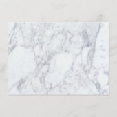 Elegante Vintage Marmorhochzeit - Details Begleitkarte (Rückseite)