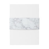 Elegante Vintage Marmorhochzeit Einladungsbanderole (Rückseitenbeispiel)