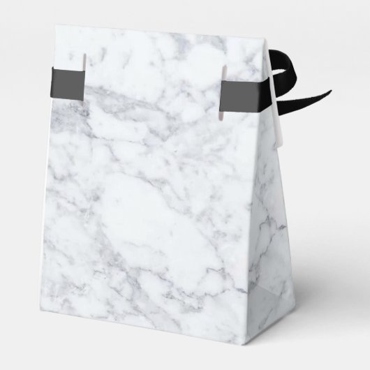 Elegante Vintage Marmorhochzeit Geschenkschachtel (Rückseite)