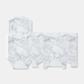 Elegante Vintage Marmorhochzeit Geschenkschachtel (Ungefaltet)