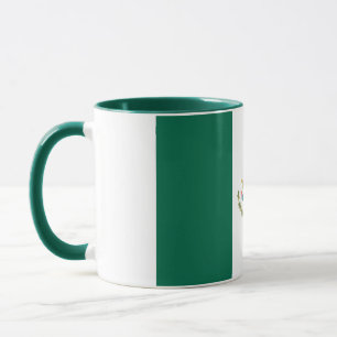 Elegante Vintage mexikanische Fahne gedeckte Keram Tasse
