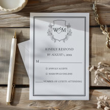 Elegante Vintage Monogramm-Hochzeit