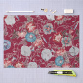 Elegante Vintage Morgenglorien Entdeckungsreise Seidenpapier (Handwerk)