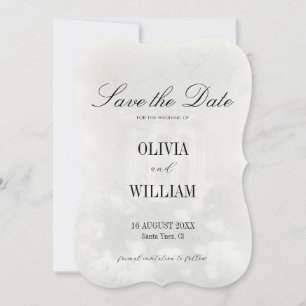 Elegante Vintage-Ölgemälde-Hochzeit Save The Date