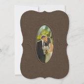 Elegante Vintage-Ölgemälde-Hochzeit  Save The Date (Rückseite)