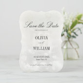 Elegante Vintage-Ölgemälde-Hochzeit  Save The Date (Stehend Vorderseite)