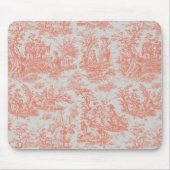 Elegante Vintage Orangentoile de jouy Mousepad (Vorne)