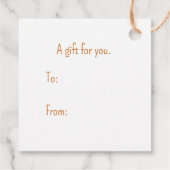 Elegante Vintage Ornament Weihnachtsgeschenk Tag Geschenkanhänger (Rückseite)