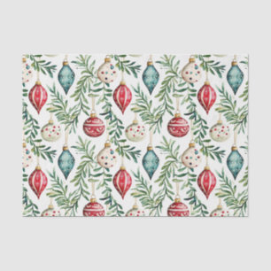 Elegante Vintage Ornamente Weihnachten Seidenpapier