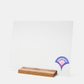 Elegante Vintage-Ornamentkunst Acrylschild (Winkel)