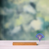 Elegante Vintage-Ornamentkunst Acrylschild (Neutral)