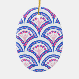 Elegante Vintage-Ornamentkunst Keramik Ornament