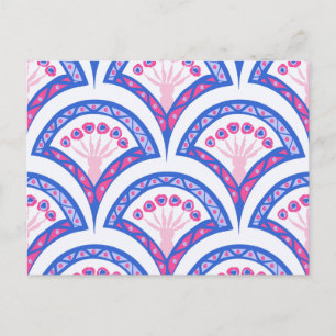 Elegante Vintage-Ornamentkunst Postkarte