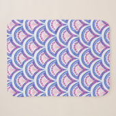 Elegante Vintage-Ornamentkunst Sherpadecke (Vorderseite (Horizontal))