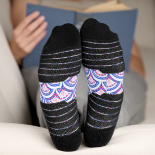 Elegante Vintage-Ornamentkunst Socken