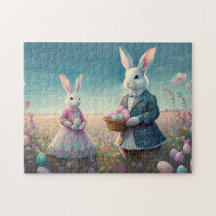 Elegante Vintage Osterbüschen, die Ostereier pflüc