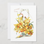 Elegante Vintage Osterodien Feiertagskarte (Vorderseite)